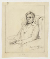 KT 2355
<br/>
Portret van Jo Westerman (politiek en onderwijs)
<br/>
<em>Woutersen van Doesburgh, Elsa Louisa Hannelina (1875-1957)</em>